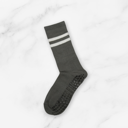 [10127] - 3 Pairs Women’s High-Cotton High-Cut Crew Socks – Breathable Stripes/Plain & Comfort 