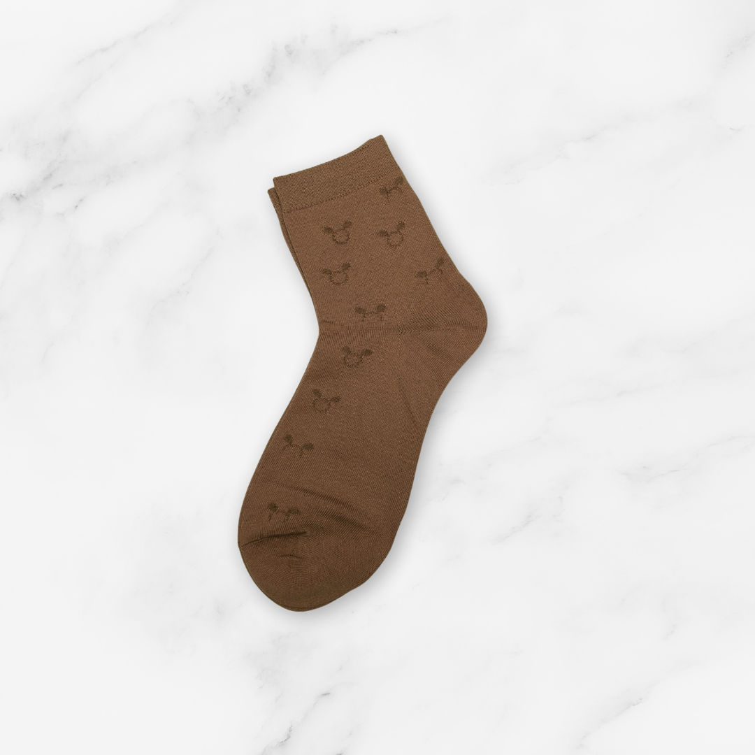 [10147] - 3 Pairs Unisex's High-Cotton High-Cut Crew Socks – Breathable Stripes/Plain & Comfort _5