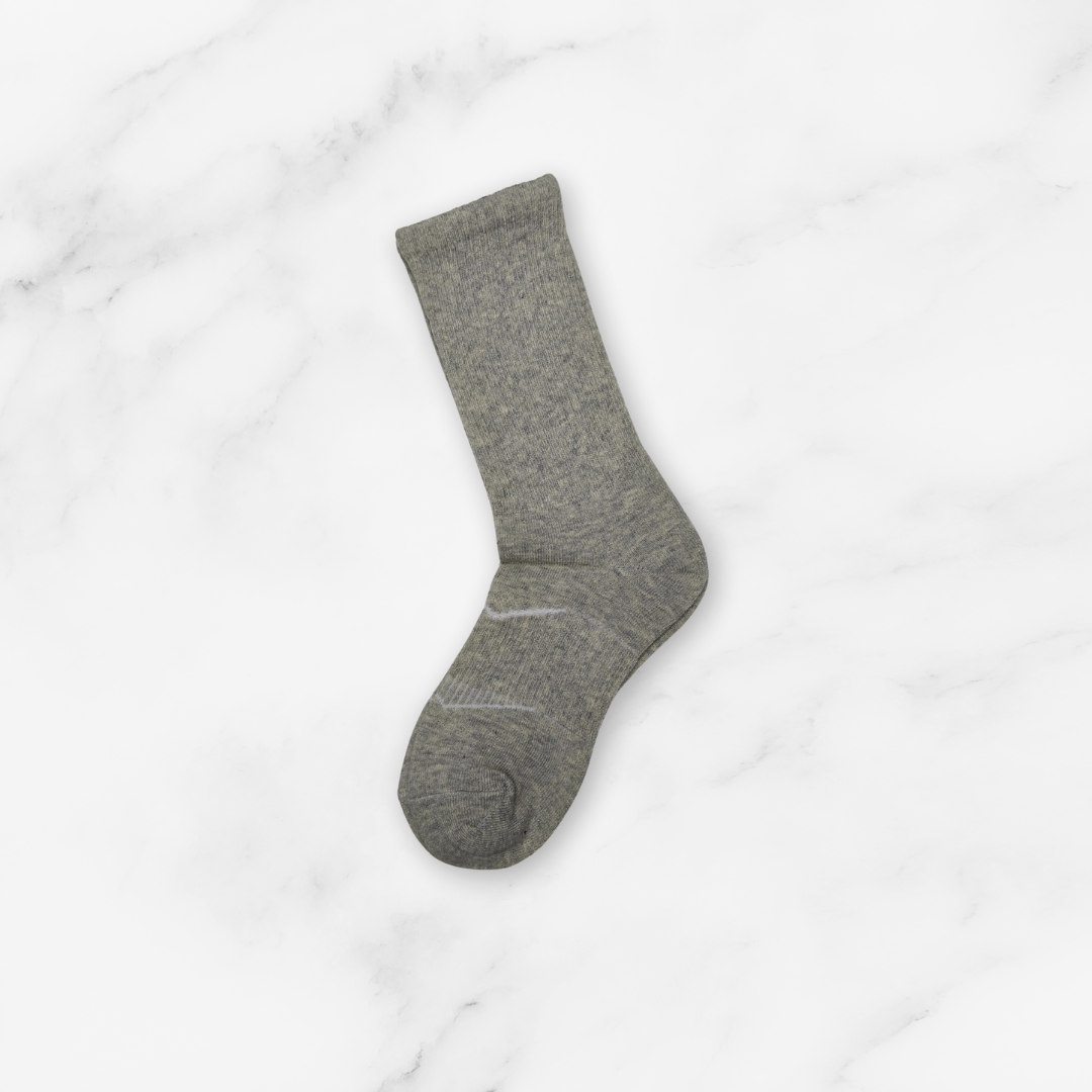 [10171] - 3 Pairs Women’s Cotton High-Cut Crew Socks – Antibacterial, Cushioned & Breathable _3