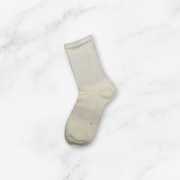 [10171] - 3 Pairs Women’s Cotton High-Cut Crew Socks – Antibacterial, Cushioned & Breathable 