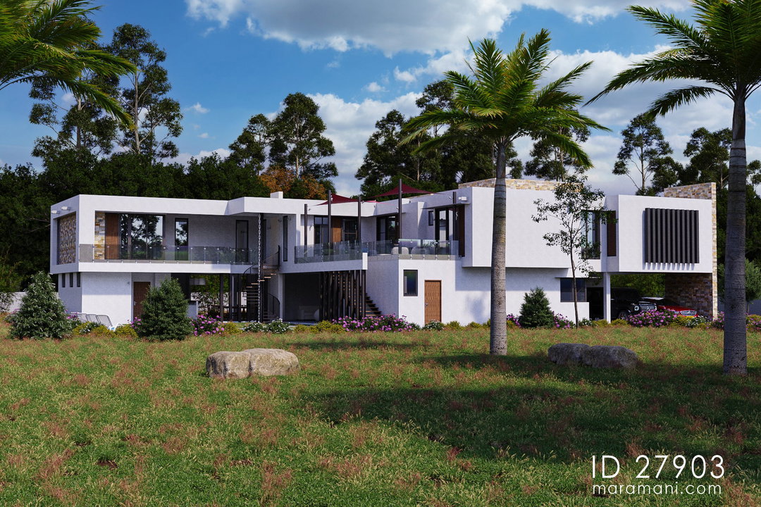 Spacious 7-Bedroom, 2-Story House Plan - ID 27903