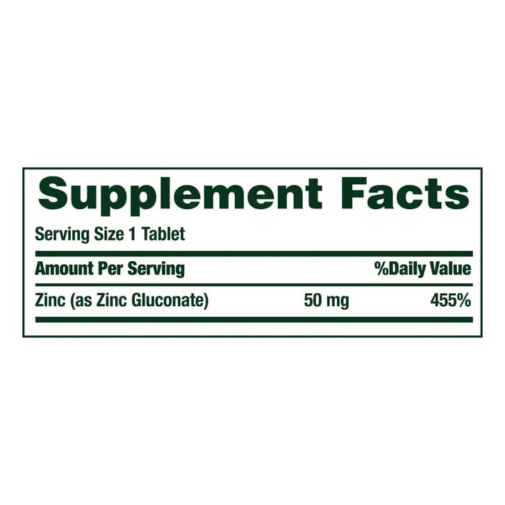 Nature's Bounty - Zinc 50 mg_4