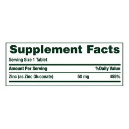 Nature's Bounty - Zinc 50 mg