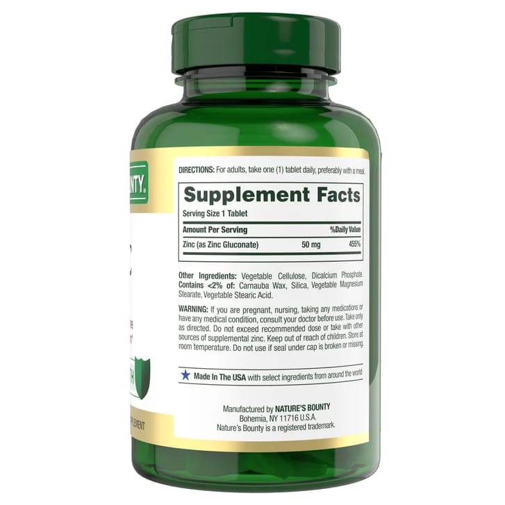 Nature's Bounty - Zinc 50 mg_3