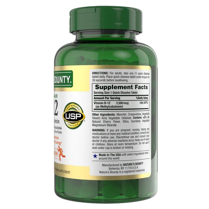Nature's Bounty - Vitamin B12 2500 mcg_3
