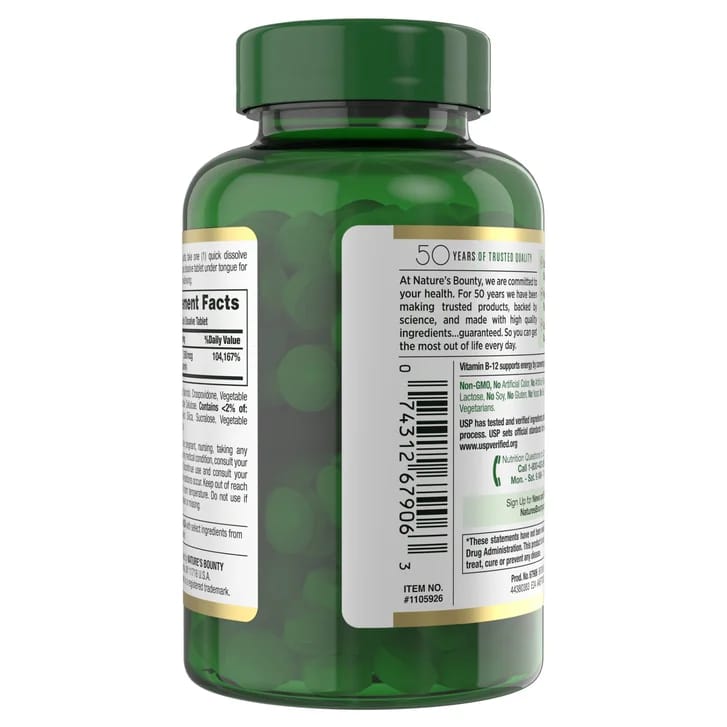 Nature's Bounty - Vitamin B12 2500 mcg_2
