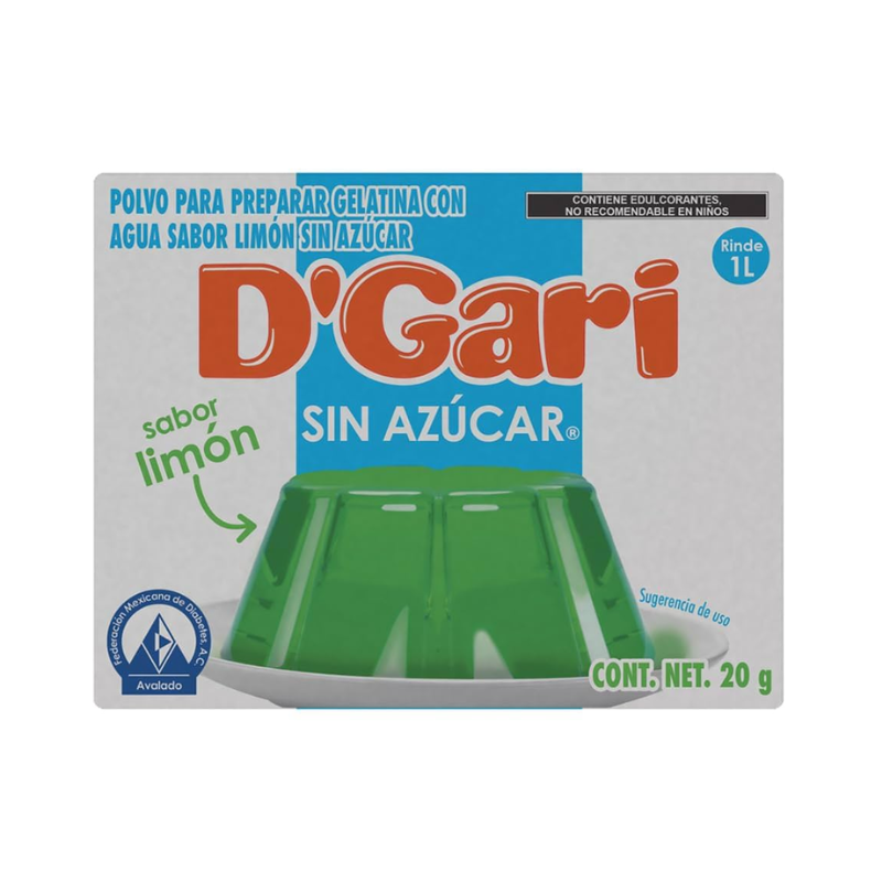 D' Gari sin Azúcar de Agua 20g Limón