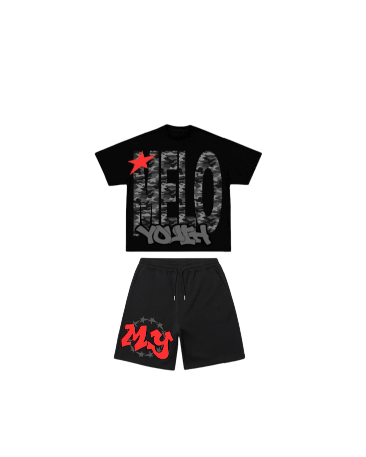 2 piece camo - black 