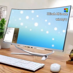 Ordinateur de bureau tout-en-un, 32 pouces I7; ordinateur de bureau