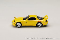 HOBBY JAPAN MODEL 1/64 MAZDA RX-7 (FD3S) RED SUNS / INITIAL-D KEISUKE TAKAHASHI VS TAKUMI FUJIWARA