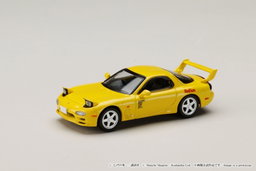 HOBBY JAPAN MODEL 1/64 MAZDA RX-7 (FD3S) RED SUNS / INITIAL-D KEISUKE TAKAHASHI VS TAKUMI FUJIWARA