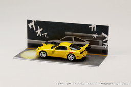 HOBBY JAPAN MODEL 1/64 MAZDA RX-7 (FD3S) RED SUNS / INITIAL-D KEISUKE TAKAHASHI VS TAKUMI FUJIWARA
