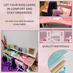 KID STUDY TABLE WITH CHAIR (MEJA BELAJAR)