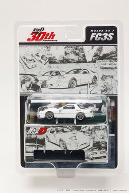 HOBBY JAPAN MODEL 1/64 MAZDA RX-7 (FC3S) RED SUNS / INITIAL-D RYOSUKE TAKAHASHI VS TAKUMI FUJIWARA