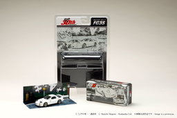 HOBBY JAPAN MODEL 1/64 MAZDA RX-7 (FC3S) RED SUNS / INITIAL-D RYOSUKE TAKAHASHI VS TAKUMI FUJIWARA