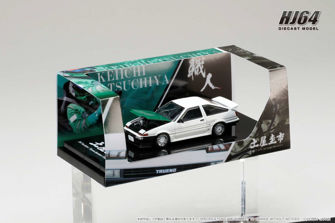 HOBBY JAPAN MODEL 1/64 TOYOTA SPRINTER TRUENO (AE86) / DORI DORI MESH WHEEL - DRIFT KING