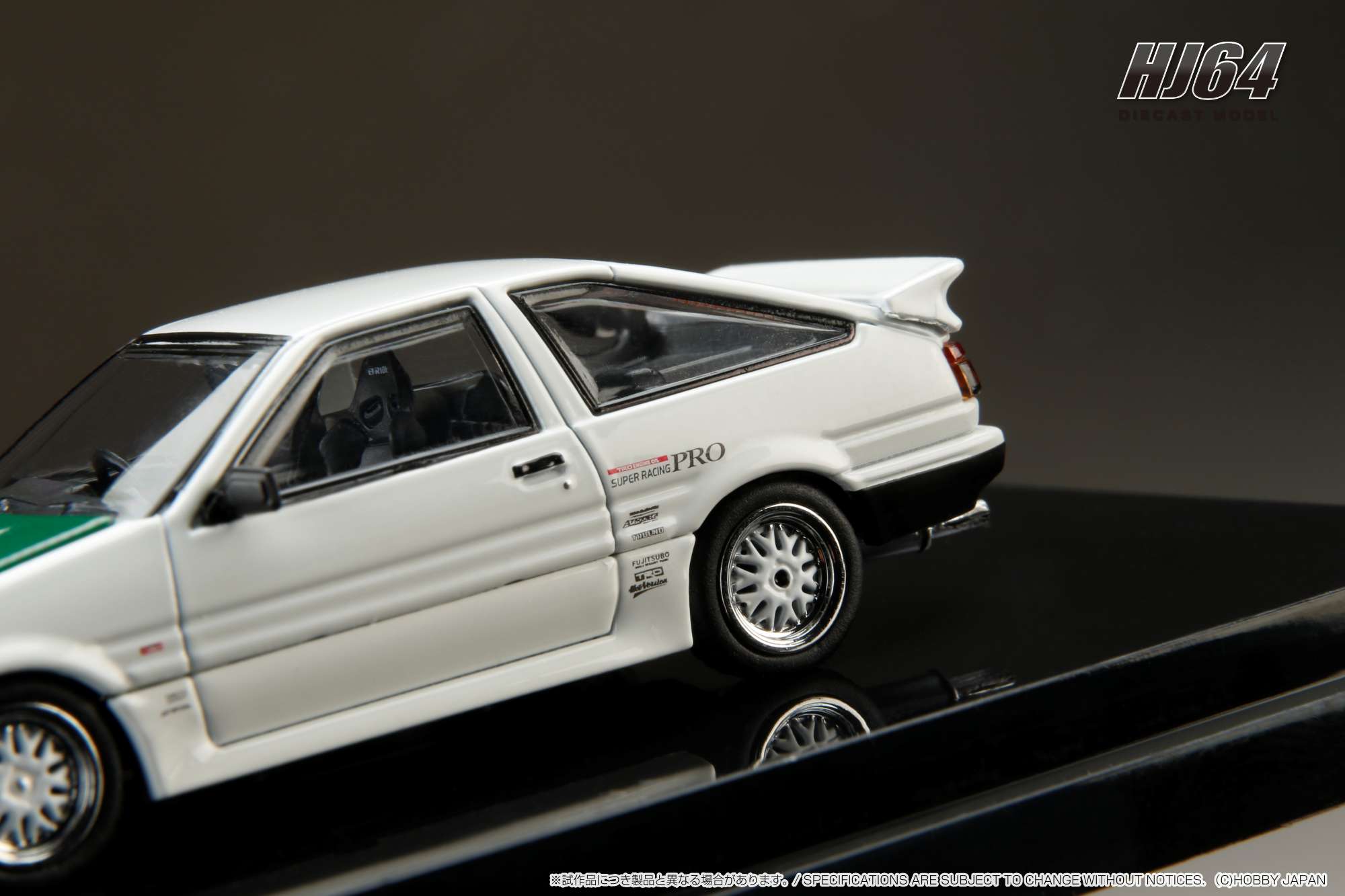 HOBBY JAPAN MODEL 1/64 TOYOTA SPRINTER TRUENO (AE86) / DORI DORI MESH WHEEL - DRIFT KING_5
