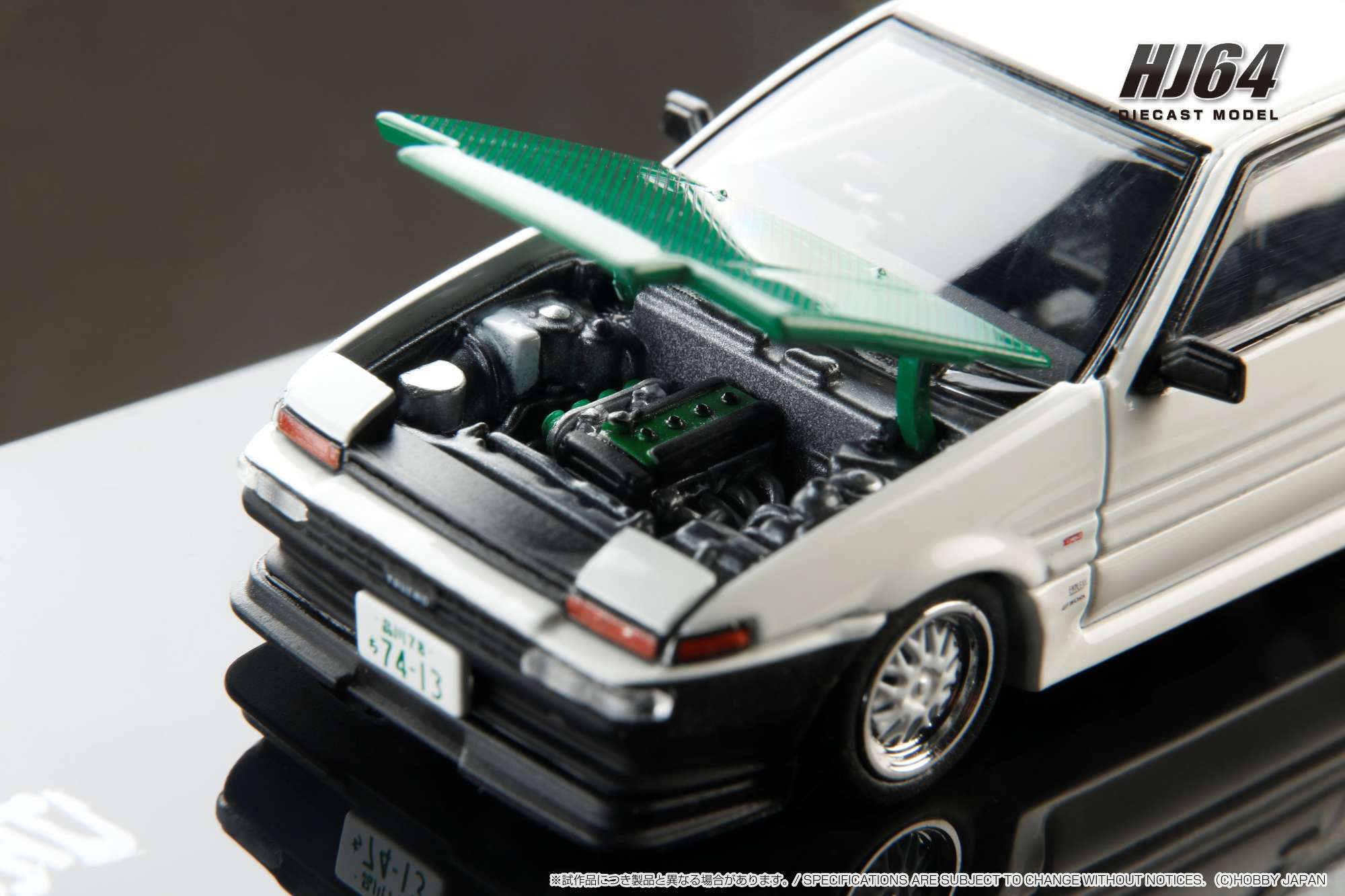 HOBBY JAPAN MODEL 1/64 TOYOTA SPRINTER TRUENO (AE86) / DORI DORI MESH WHEEL - DRIFT KING_4