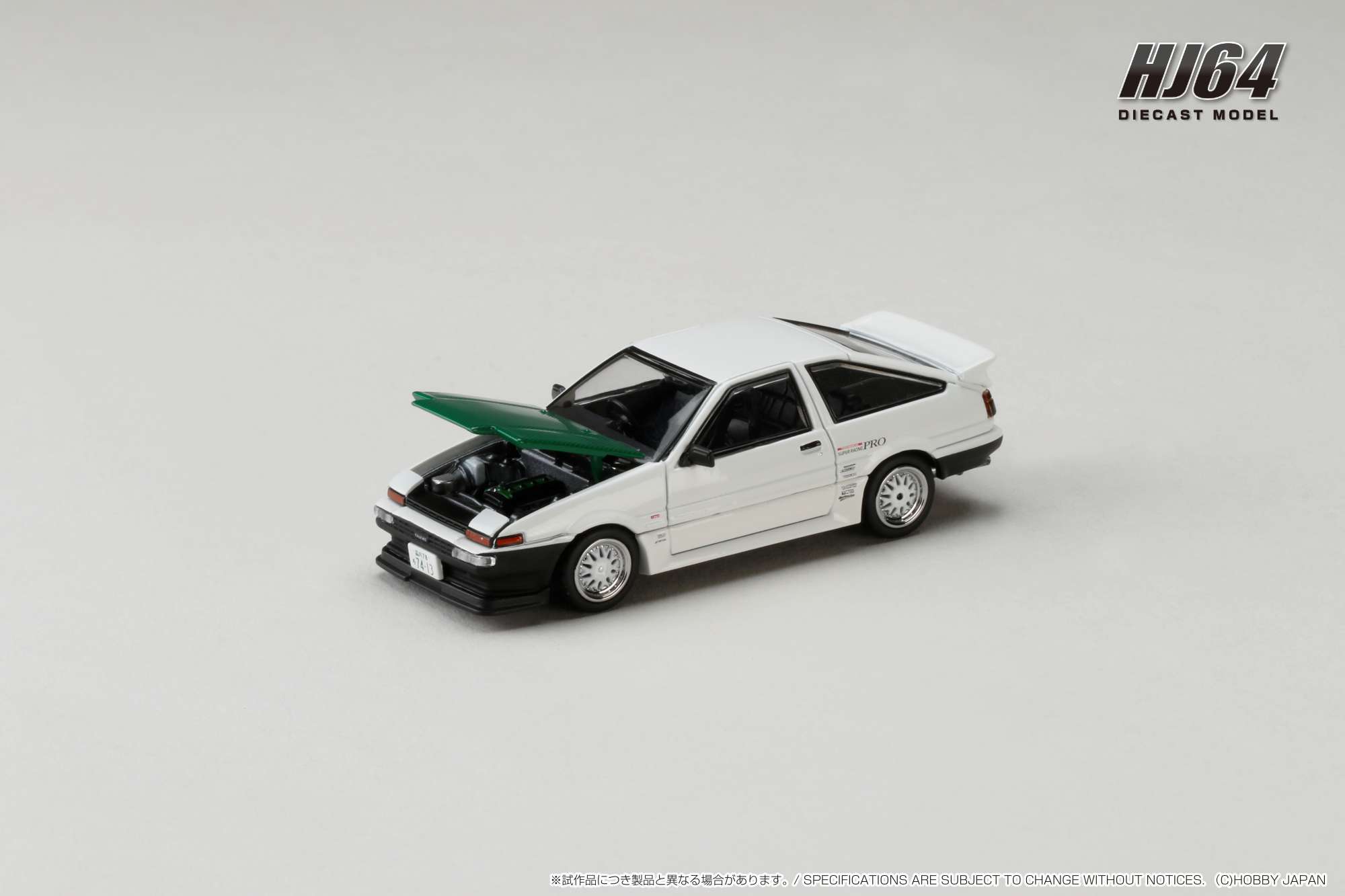 HOBBY JAPAN MODEL 1/64 TOYOTA SPRINTER TRUENO (AE86) / DORI DORI MESH WHEEL - DRIFT KING_2