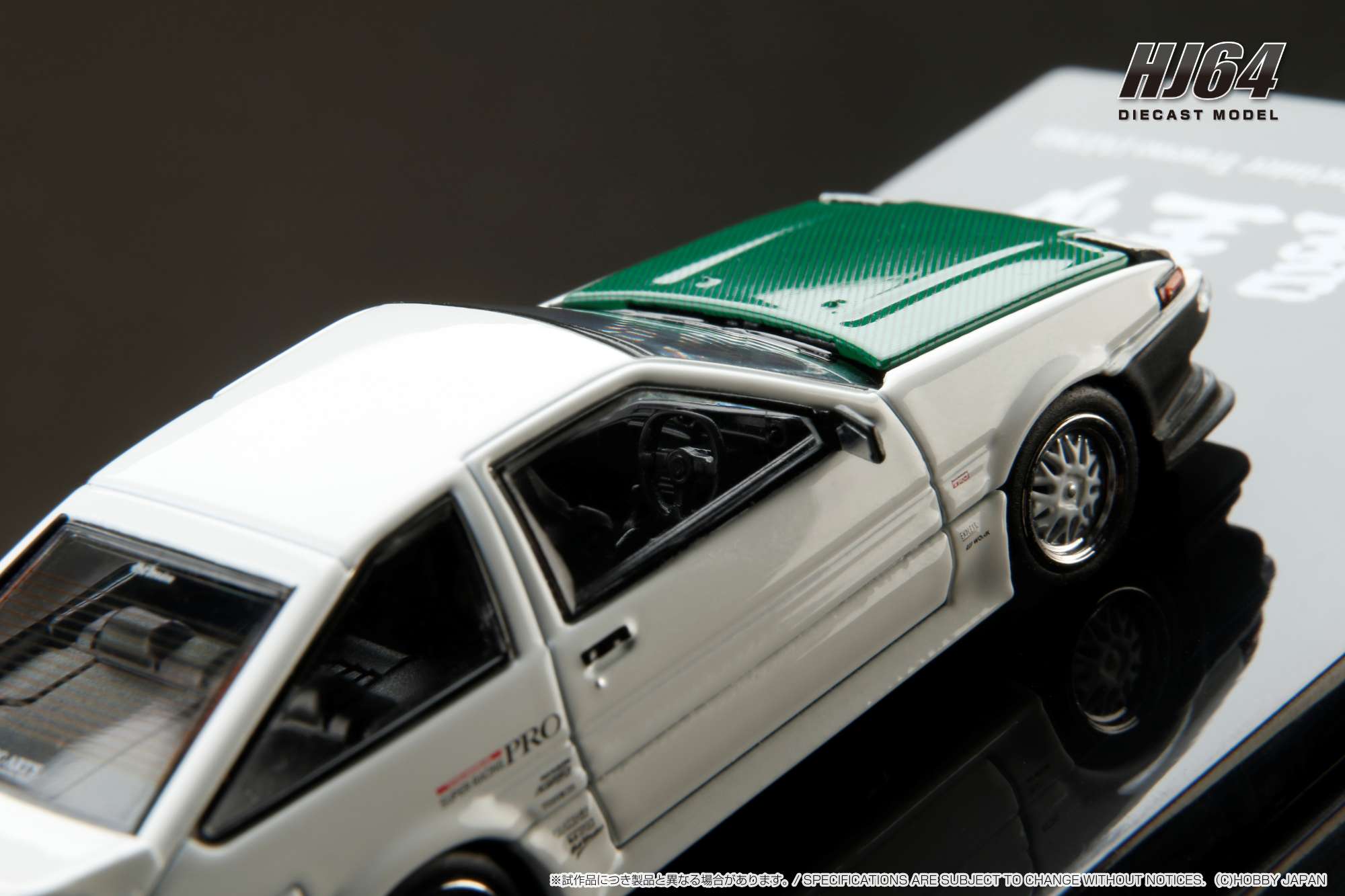 HOBBY JAPAN MODEL 1/64 TOYOTA SPRINTER TRUENO (AE86) / DORI DORI MESH WHEEL - DRIFT KING_6