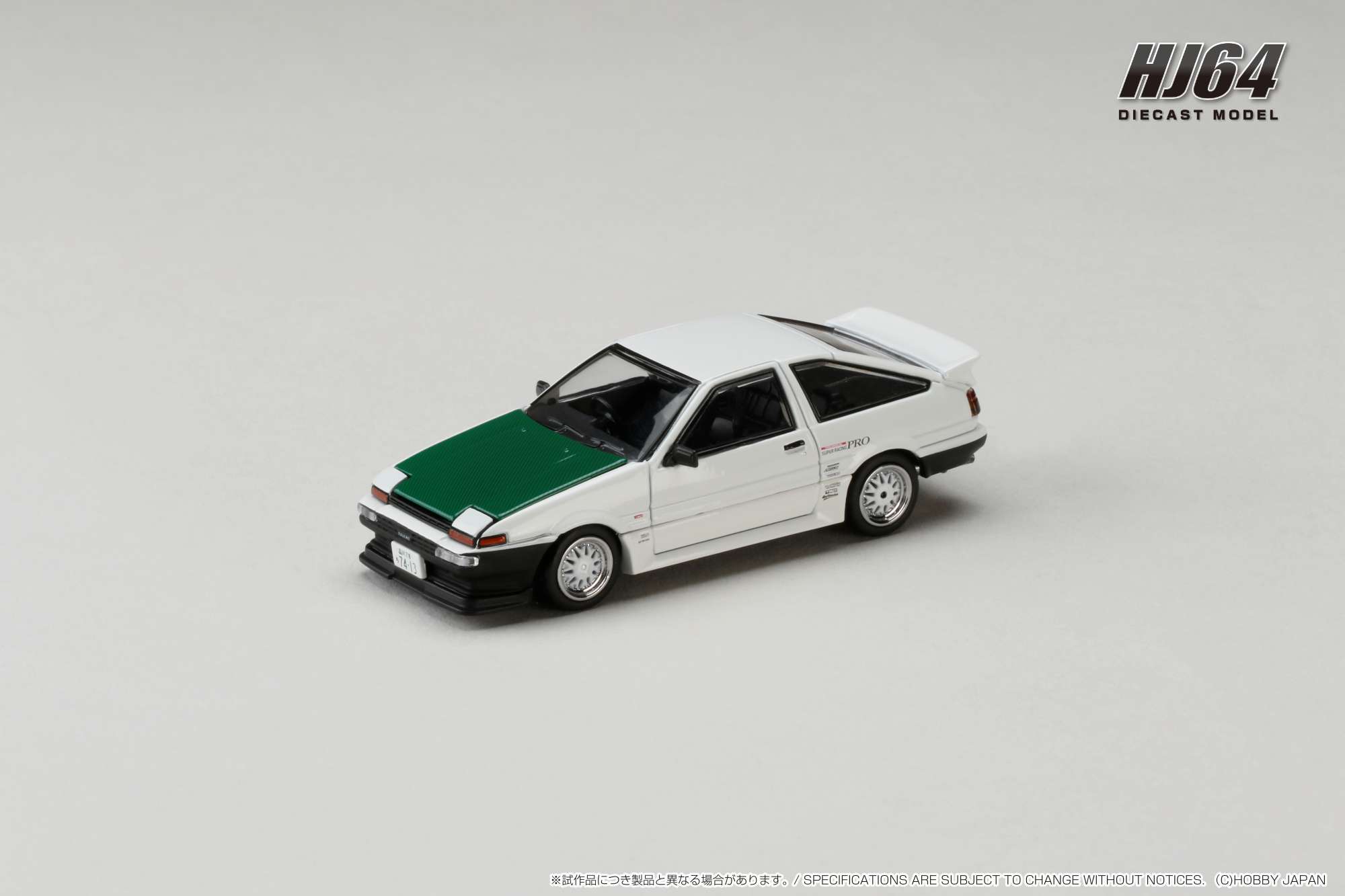 HOBBY JAPAN MODEL 1/64 TOYOTA SPRINTER TRUENO (AE86) / DORI DORI MESH WHEEL - DRIFT KING_3