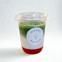 Strawberry Iced Matcha Latte