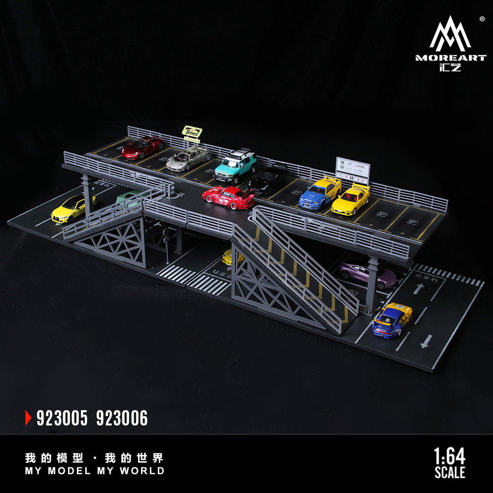 MOREART DIORAMA MODEL 1/64 CAR PARK PLATFORM STRUCTURE_9