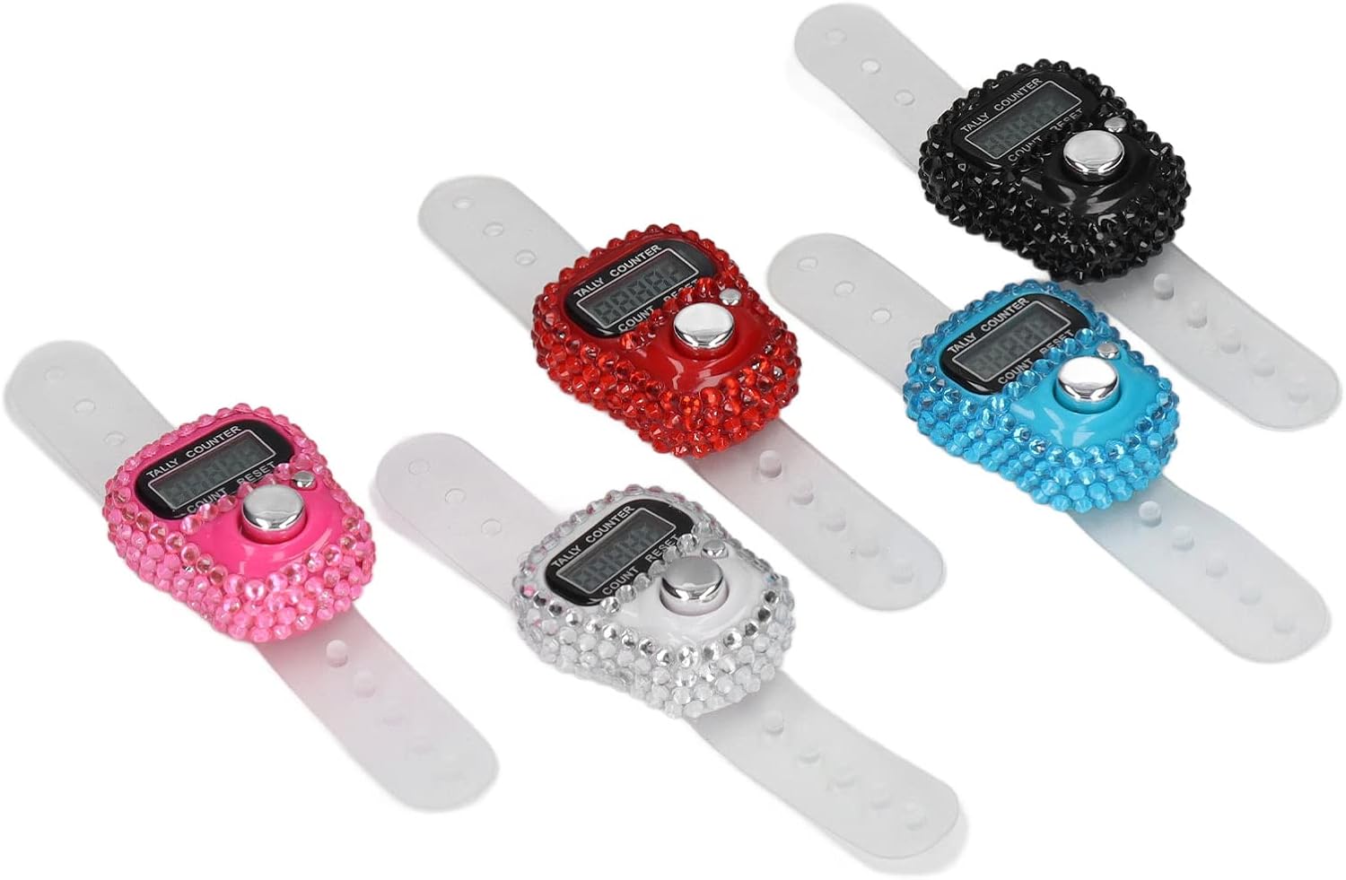 Finger Counter with Rhinestones TASBEEH(1 PIECE)_1