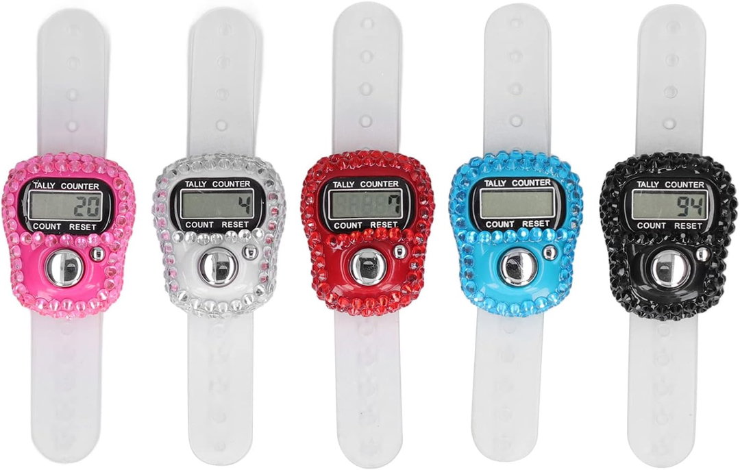 Finger Counter with Rhinestones TASBEEH(1 PIECE)