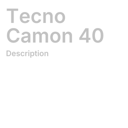 Tecno Pop 40