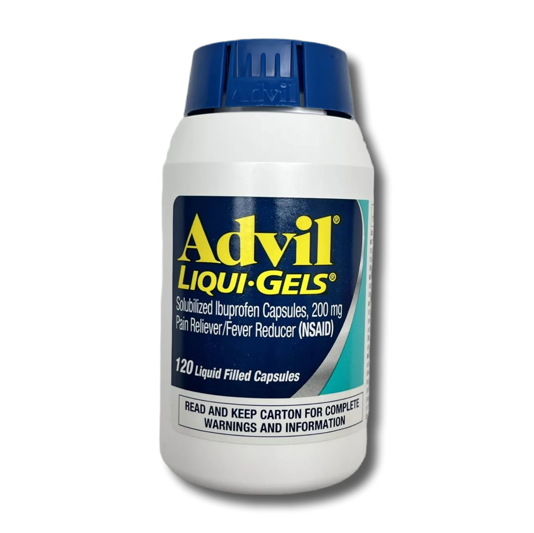 Advil LIQUI-GELS - Solubilized lbuprofen Capsules, 200 mg Pain Reliever/Fever Reducer (NSAID)