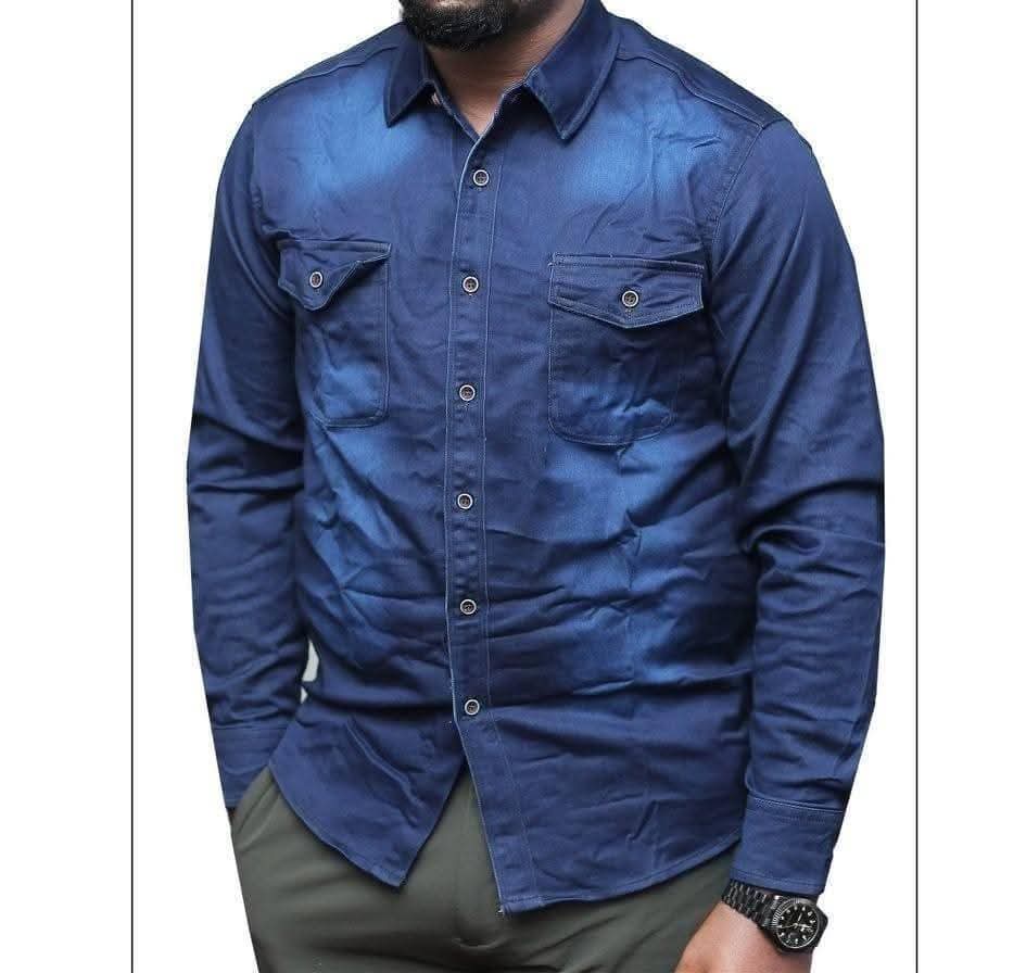 Long sleeved shirt jeans _1
