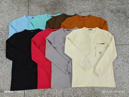 Long sleeved tshirts with pockets 