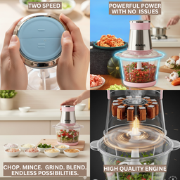 BISTRO GLASS ELECTRIC CHOPPER GRINDER (PENGISAR)