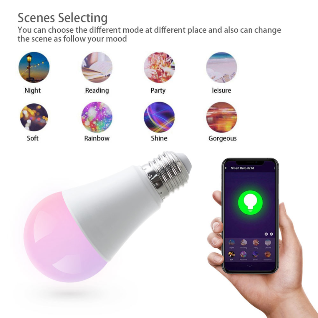 TUYA Smart Wifi Mini RGBCW Led Bulb 9W E27_7