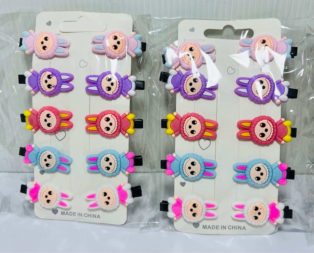 Labubu hair clip set