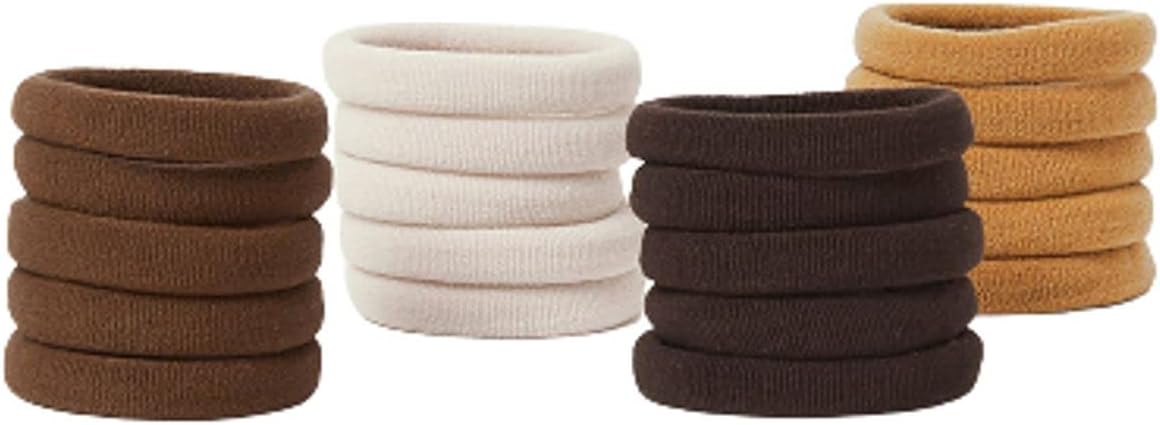 30Pcs Assorted, Soft Hair Ties, Hair Bands, _1