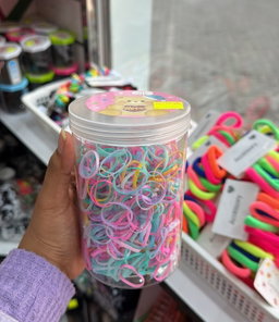 colourful rubber bands