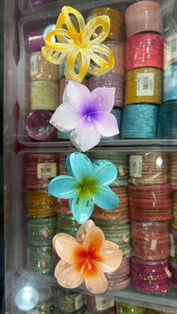 flower hair clips (single piece)