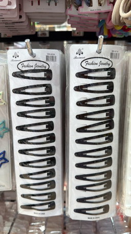 hair clip black 1 packet