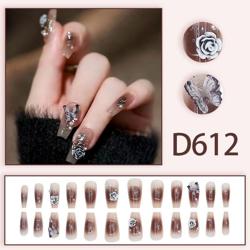 🛒  เล็บปลอม พสจีน พร้อมกาวติดเล็บ + ตะไบจิ๋วว 💗🇨🇳_22