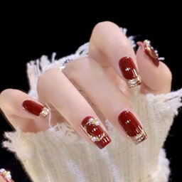 🛒  เล็บปลอม พสจีน พร้อมกาวติดเล็บ + ตะไบจิ๋วว 💗🇨🇳