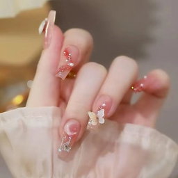 🛒  เล็บปลอม พสจีน พร้อมกาวติดเล็บ + ตะไบจิ๋วว 💗🇨🇳