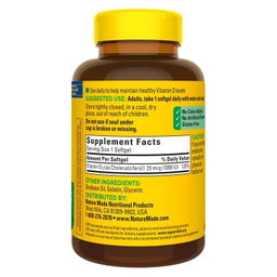 Nature Made - Vitamin D3 25 mcg