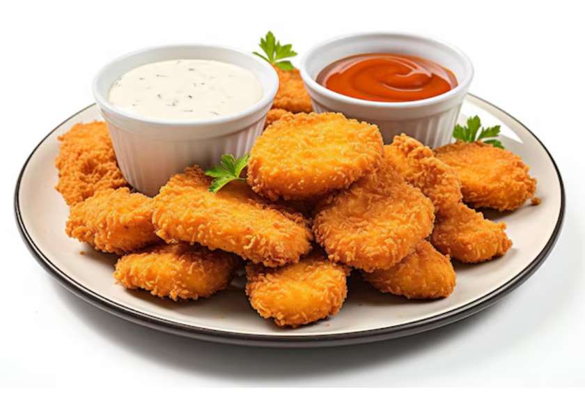 Crispy Chicken Nuggets, Chips and Soda 350ml