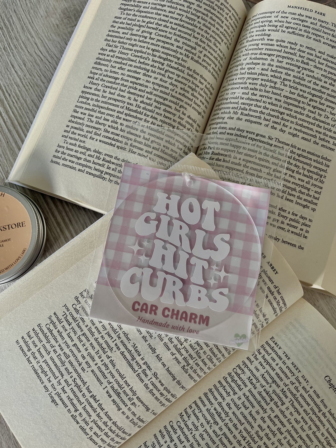 Hot Girls Hit Curbs Car Charm