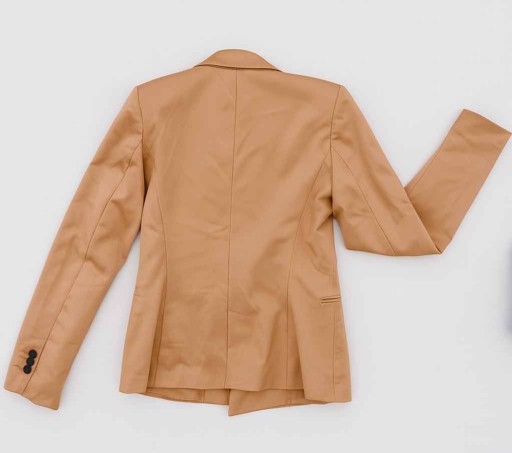 Blazer estructurado color rosado nude Zara Basic - Size 2_1