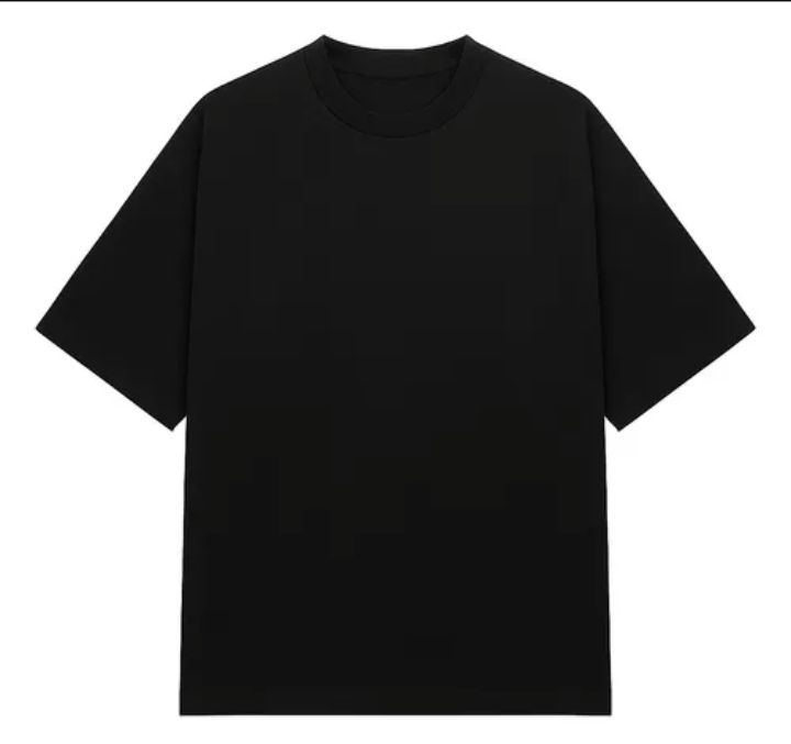 5 Franelas Oversize Unicolor De Algodon Blanks_1
