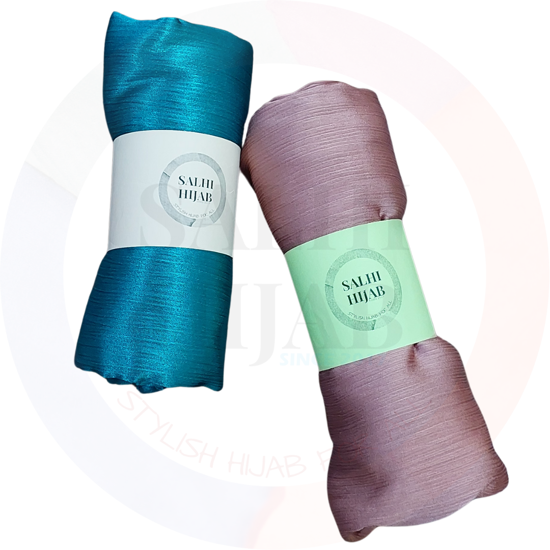 Pleated Satin Shawl
