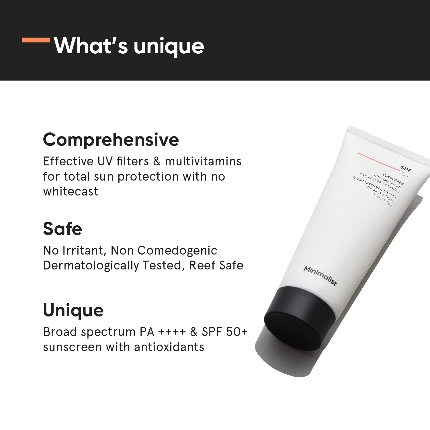 Minimalist SPF 50 Lightweight Multi-Vitamins B5 + A_2